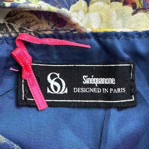 Sinequanone Floral Fit Flare Bow Dress Sz 6 Coquette Romantic Cottage Graduation - Picture 10 of 13